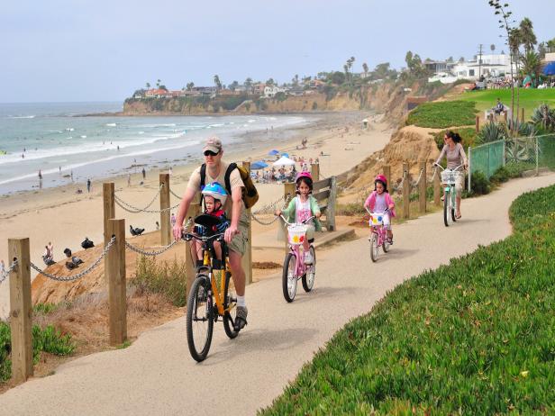 Biking at Pacific Beach - San Diego, California 