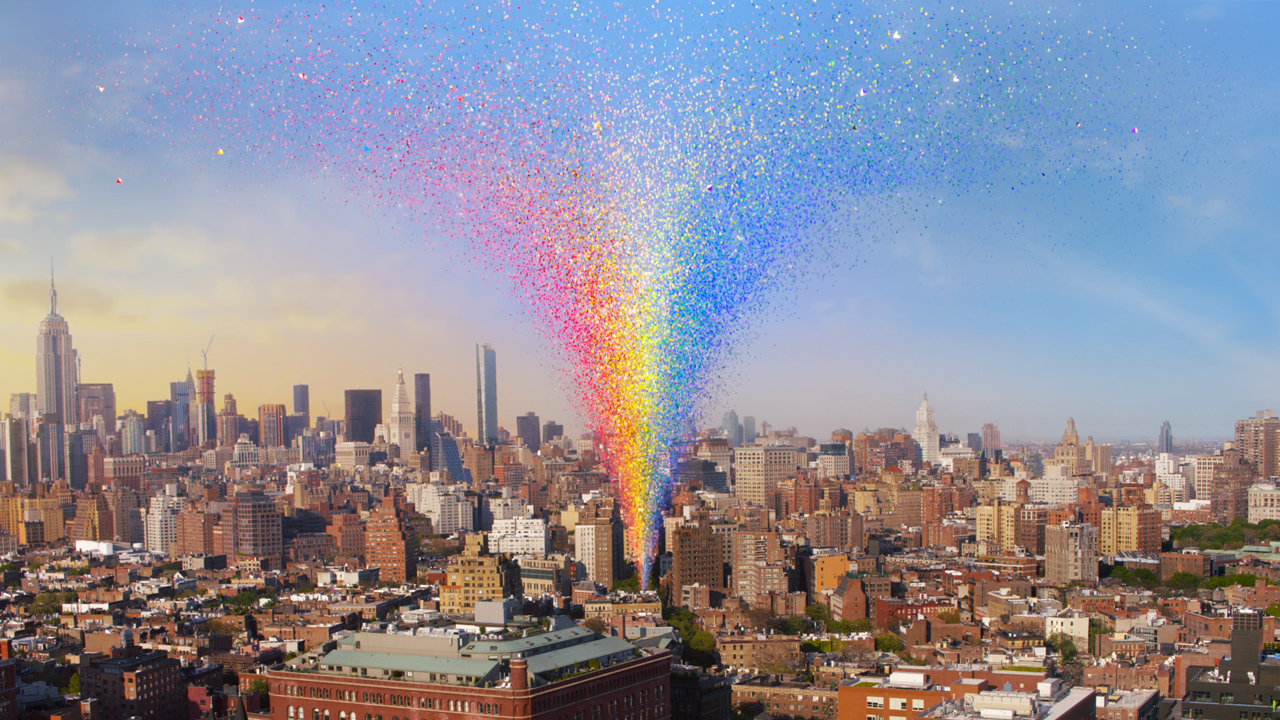 seattle skyline rainbow gay pride pins