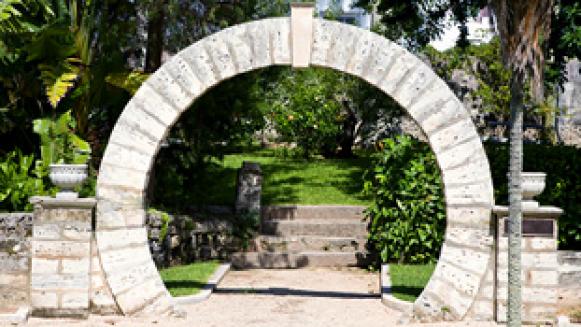 Moon Gate in Bermuda