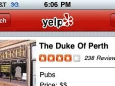 Yelp offers listings and user reviews of businesses and restaurants in most US cities, plus London and Paris.