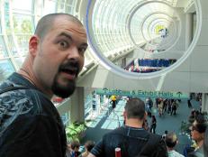 Aaron heads down to the main exhibition hall at the San Diego Convention Center.
