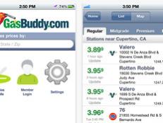 GasBuddy provides travelers with a map to track gas prices near you.