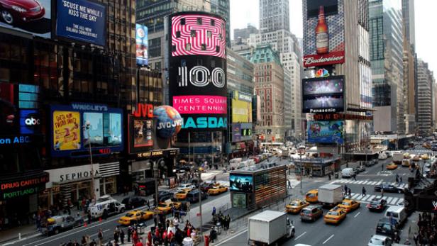 New York's Times Square has wall-to-wall signage for Broadway plays, commercial ads and more. Once known as Longacre Square, Times Square was created in 1904 when The New York Times moved into the neighborhood.