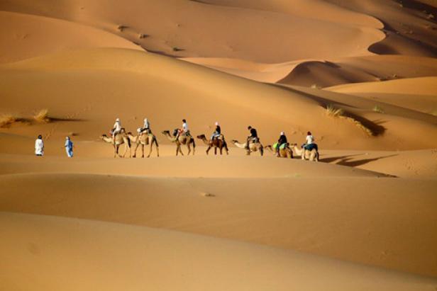 "Camping in the Sahara Desert, Merzouga, Morocco." - Kristin R.