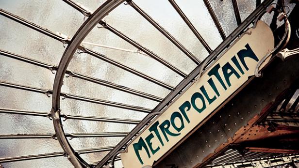 Take a look at this nostalgic sign from when the <a href="http://www.travelchannel.com/topics/paris/index.html">Paris</a> Metro first opened in 1900 for the World's Fair. Today it is the second busiest train system in the world. The official name is Compagnie du chemin de fer metropolitain de Paris. Try saying that fast a couple times.