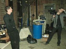 Zak and Nick in the basement of Bobby Mackey's.