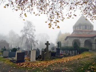  'Foggy Churchyard'