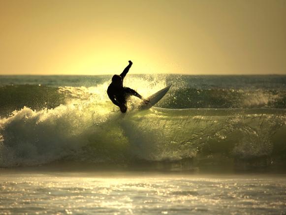  'Sunset surfer'