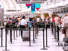 Airport crowd