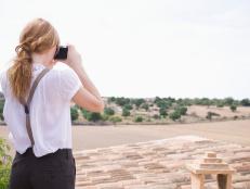 Woman taking picture