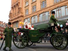 Father Christmas in the Harrods Christmas Parade