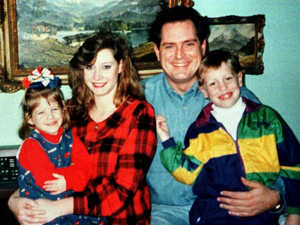  'Undated family photo released by Henry County Police shows Atlanta gunman Mark Barton, with his second wife Leigh Ann Barton, daughter Michelle and son Matthew. Authorities say Barton killed his family with a hammer July 27, and then went on a shooting rampage July 29 in an Atlanta office park, where he killed nine people and wounded a dozen before taking his own life when surrounded by police.

JM/ME'