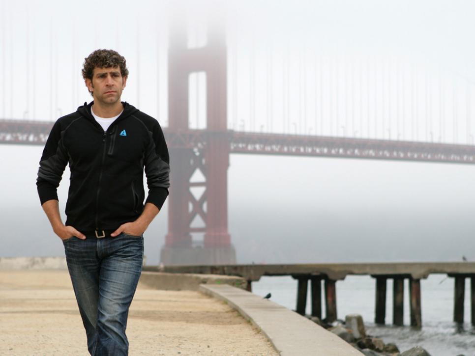 Marcus Sakey at the Golden Gate Bridge