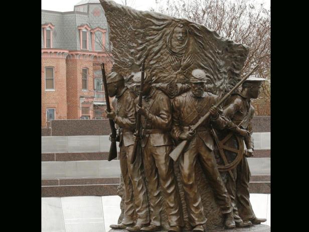 The Civil War saw African Americans granted the right to fight in defense of their country. The African American Civil War Memorial, at the corner of Vermont Avenue, honors the 209,145 such men who fought for the Union.