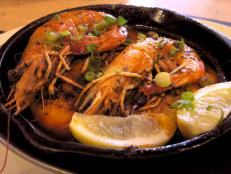 Get Andrew Zimmern's recipe for BBQ Shrimp with a kickin' Creole seasoning.