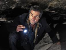 Don climbing in the Mega Cavern