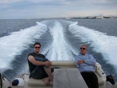 Tony Bourdain on a boat in Croatia