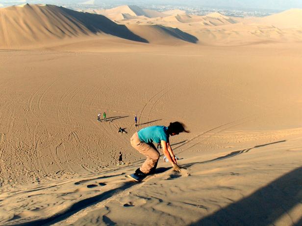 Sandboarding in Nazca