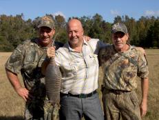 Andrew with hunters David Tyburski and Rick Stafford