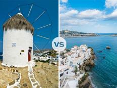 Mykonos and Ibiza battle for the title of Best European Island Destination.