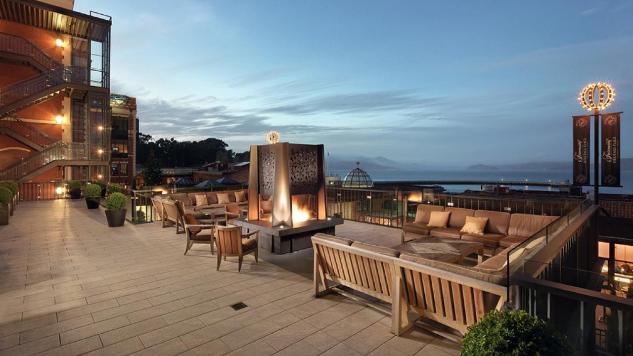 Hotels With The Coziest Fire Pits Top, Rooftop Fire Pit
