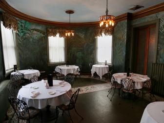  'The beautiful dining area inside the Lemp Mansion & Brewery'