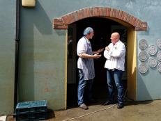  'Beyond these arches hang some of the finest smoked meat in Ireland courtesy of Fingal Ferguson and the Gubbeen Smokehouse in County Cork Ireland.'