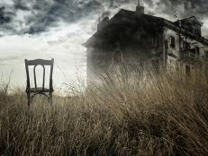 Haunted house and chair