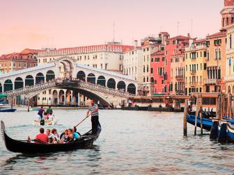 Canal Grande at sunset, Venice, Italy