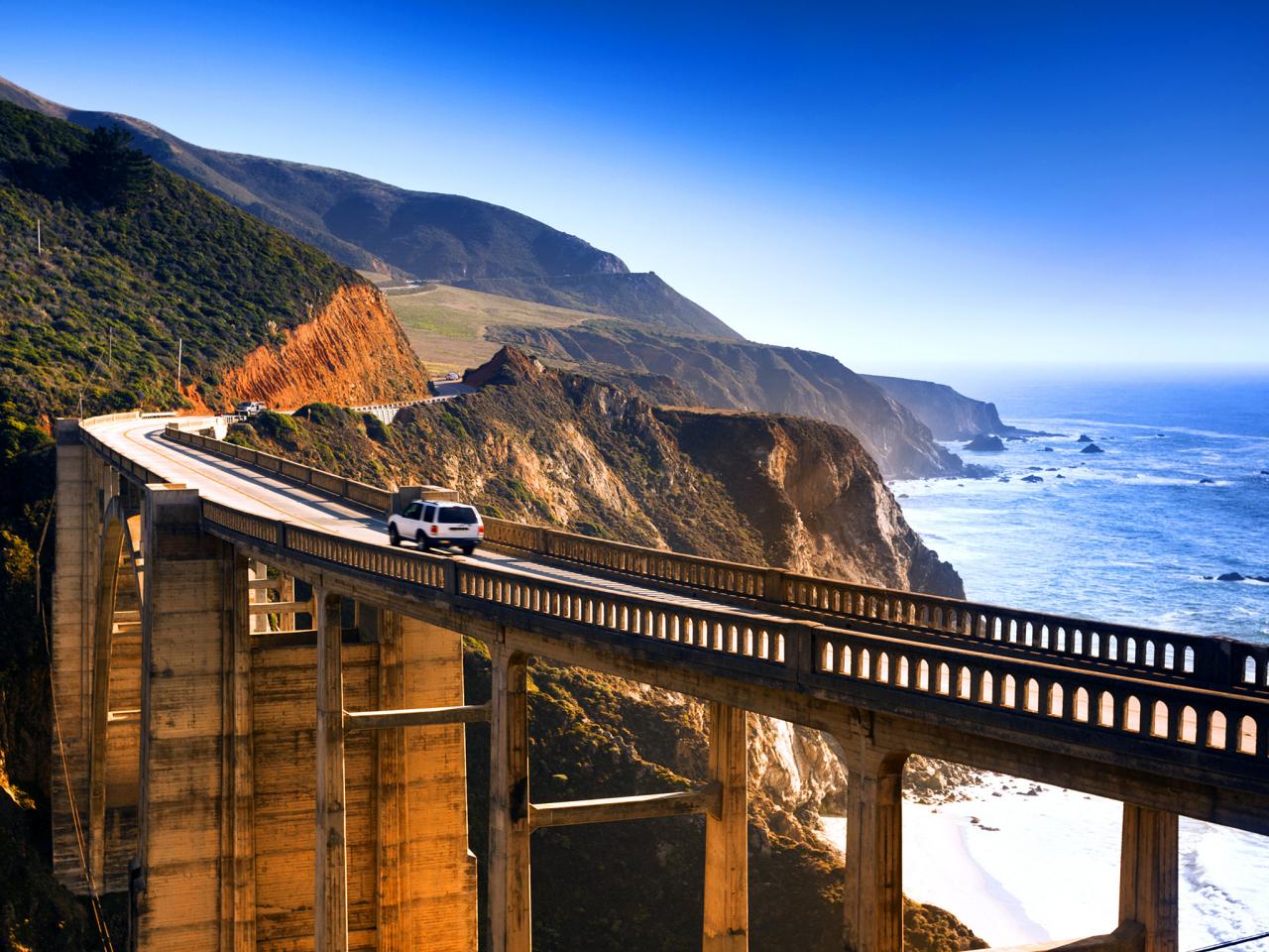 bus tour california coastline