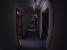 hallway inside the Nopeming Sanatorium.
