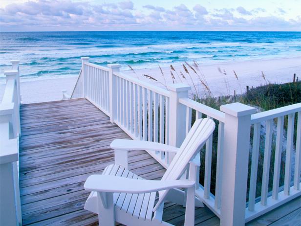 beach, deck, chair, seaside, florida