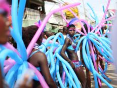 kanaval, carnival, costume, balloons, jacmel, haiti