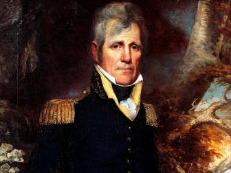 portrait, andrew jackson, general's uniform, seventh president of the united states of america, painting