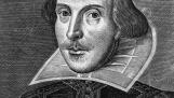 portrait, william shakespeare, title page of the first folio of shakespeare's plays, copper engraving