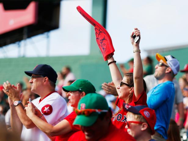 Red Sox, fans, Fenway Park, Boston, Massachusetts