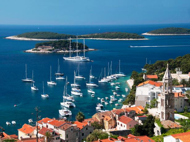 yachts, boats, Harbor, Havr Town, Croatia