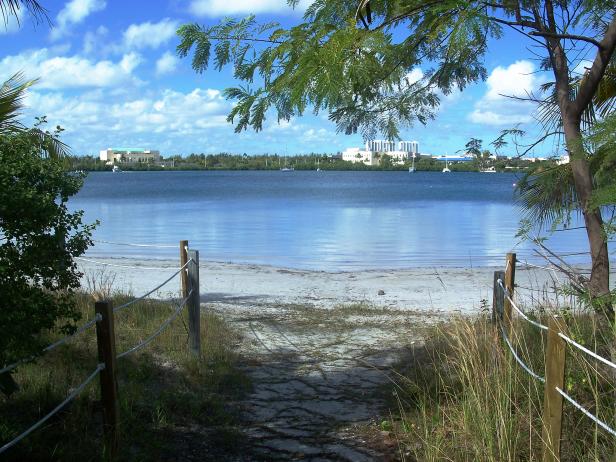 Oleta River State Park Beach, entrance, Miami, Florida