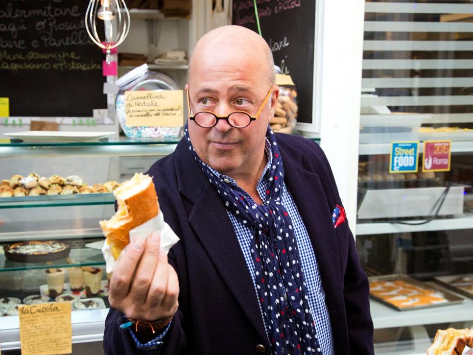 Andrew Zimmern at the Testaccio Market