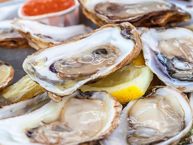 raw oysters, Rockefellers, Myrtle Beach, South Carolina