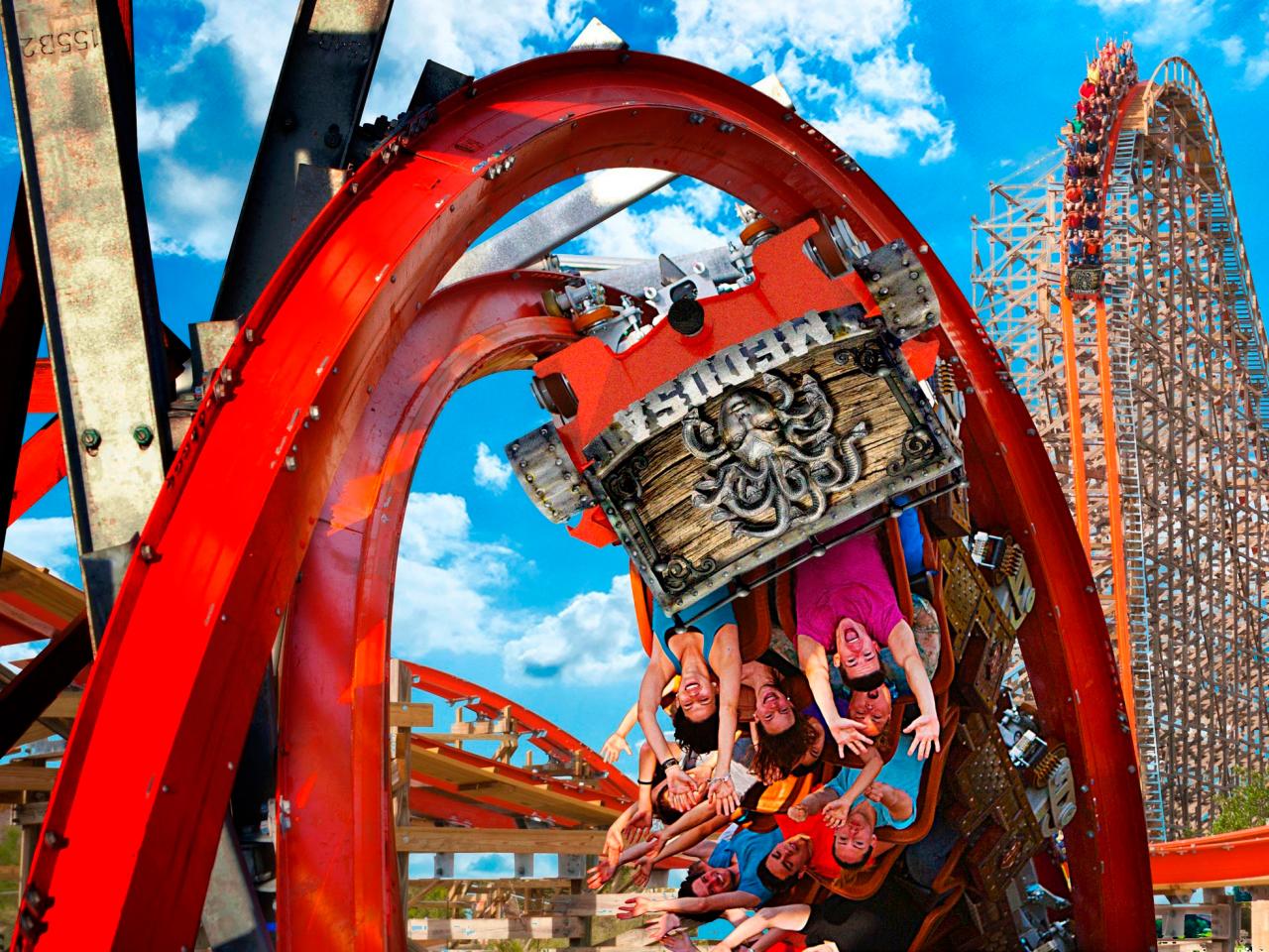 SeaWorld San Antonio debuts massive wooden roller coaster and  'first-of-its-kind' water slide