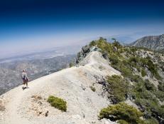 hiking, Mount Baldy, Los Angeles, California