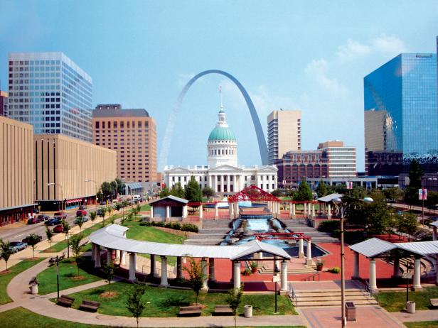 courthouse, arch, St. Louis, Missouri