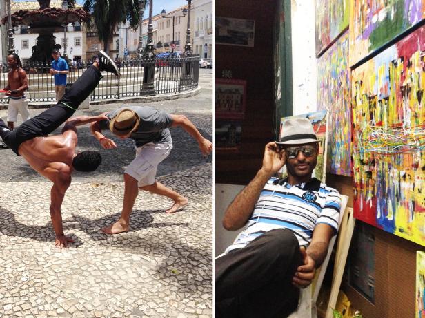 street performer, art, Bahia, Brazil