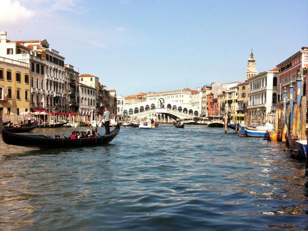 Gondola, boat, Venice, Italy 