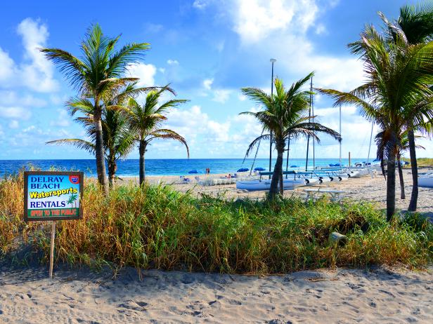 beach, daytime, signs, florida