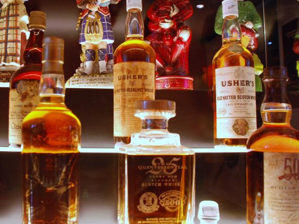 Bottles of Scottish Brands of Whiskey
