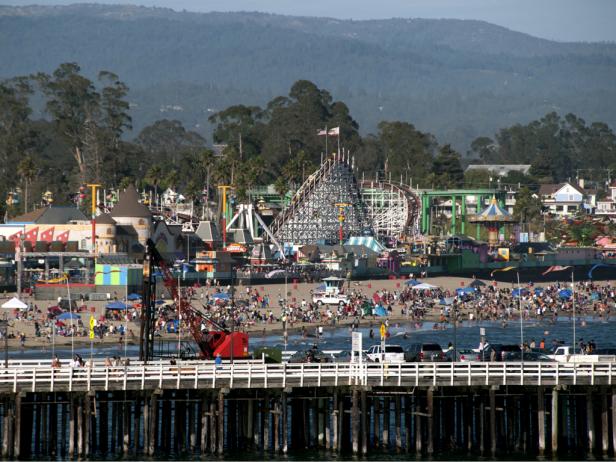 Pier and Boardwalk in Santa Cruz, CA