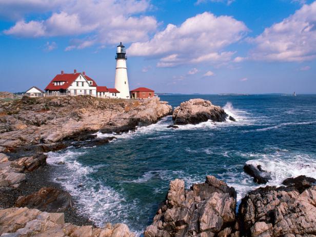 Portland Head Lighthouse, Cape Elizabeth, Maine.