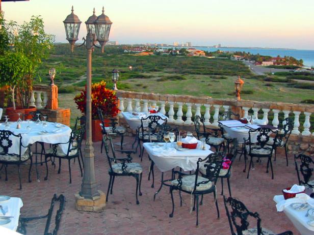 Restaurant terrace in Aruba